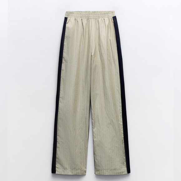 Zara Pants - Zara contrasting varsity pants